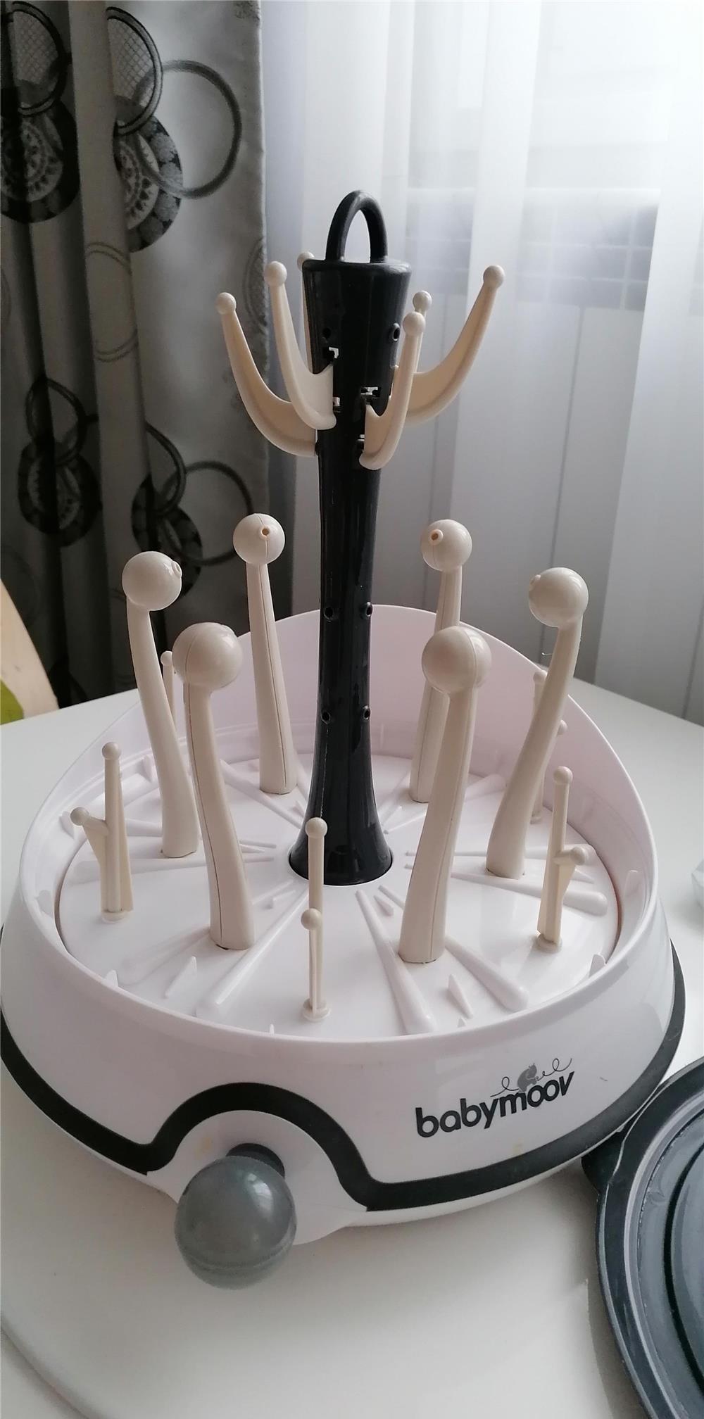 Sterilizator si uscator de biberoane 2 in1 Babymoov, Crem 180