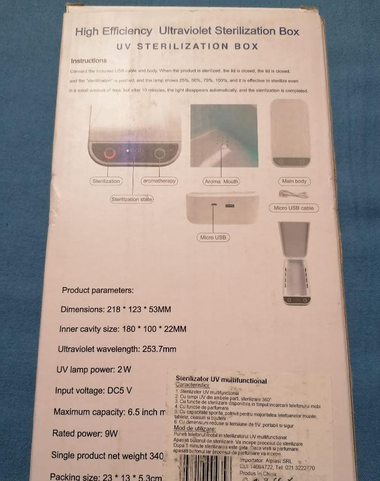 Sterilizator UV multifuncțional