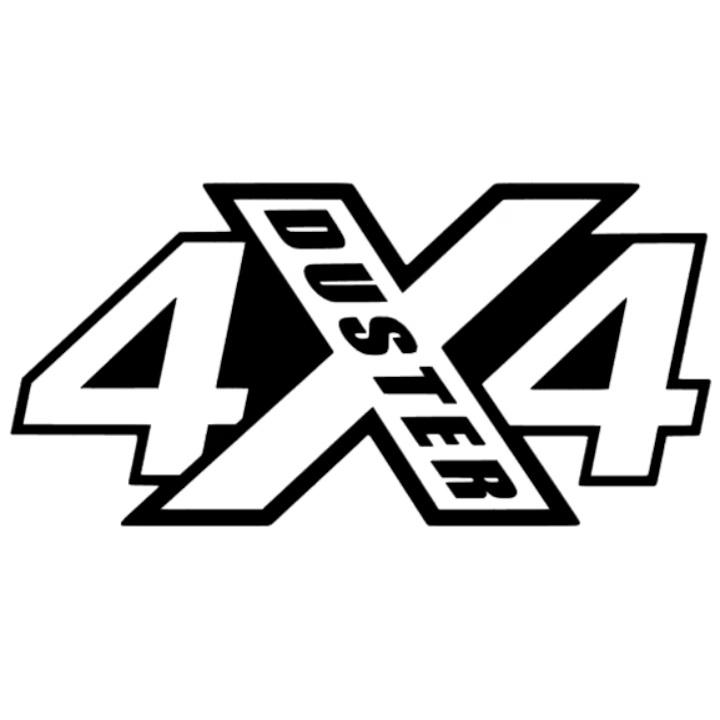 Sticker 4x4 Duster, negru, 30cm
