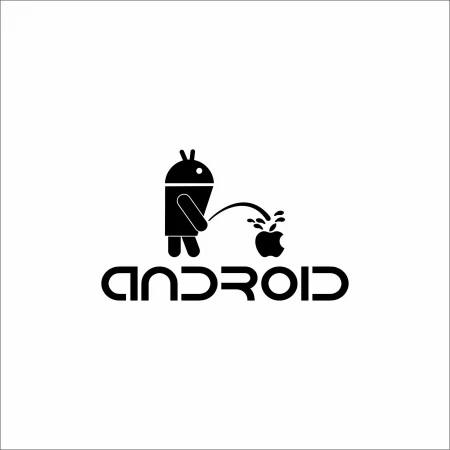 Sticker Android Boss 15cm