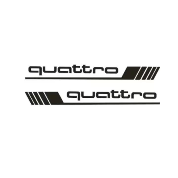 Sticker Audi Quattro 40x5 cm 2 bucati
