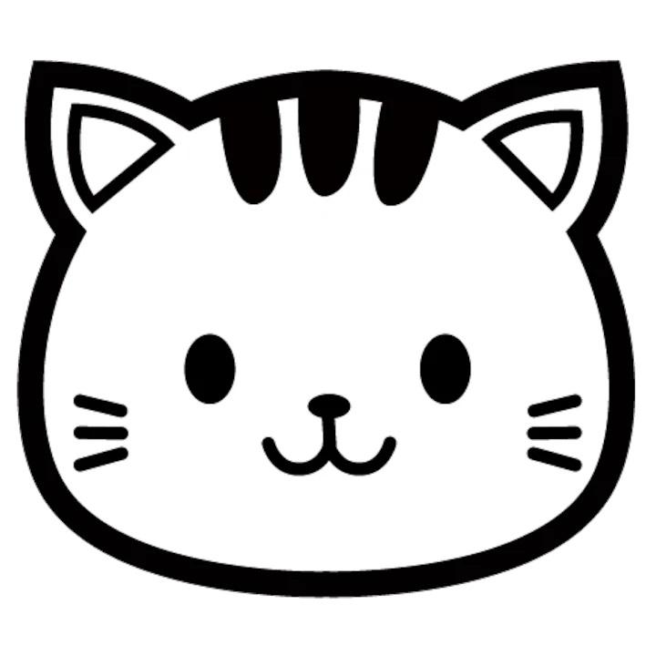 Sticker Auto Cat Face 25 cm