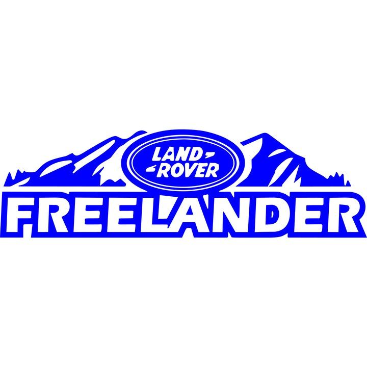 Sticker auto "Land rover cu munti freelander'', 50x15cm