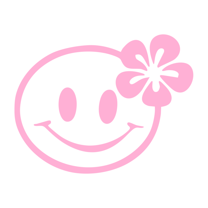 Sticker auto ''Smile'', 17x17 cm, Roz