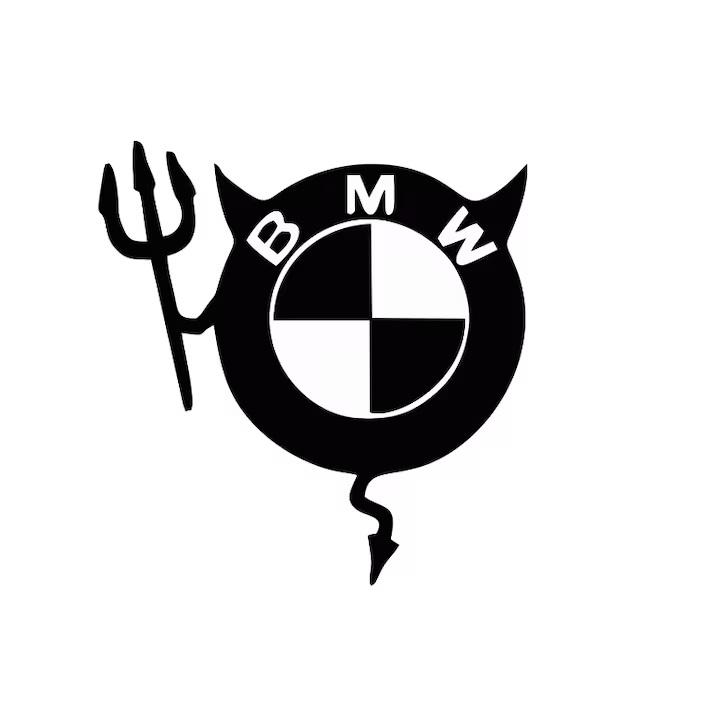 Sticker Bmw Devil 15 cm