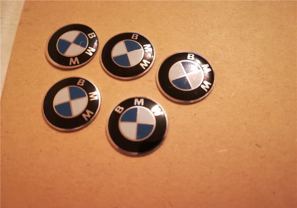 Sticker metal cheie BMW diametrul 14 mm