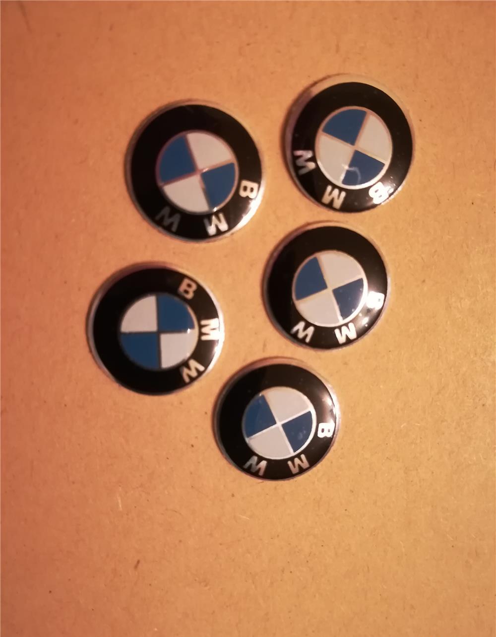 Sticker metal cheie BMW diametrul 14 mm