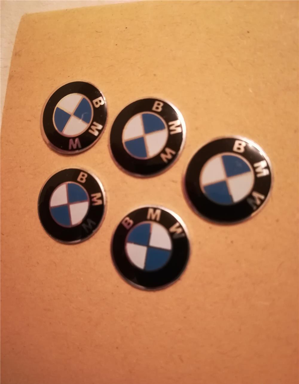 Sticker metal cheie BMW diametrul 14 mm