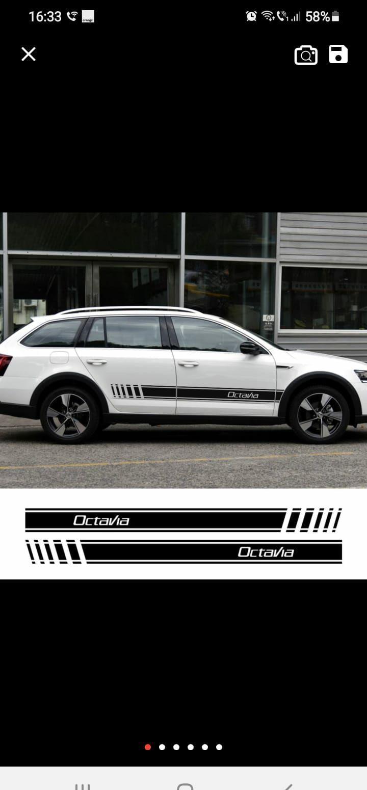 Stickere Laterale Negru Octavia