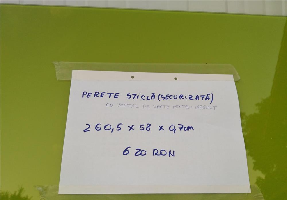 Sticlă(securizată) pentru pereți - bucătării, foișoare, terase, etc