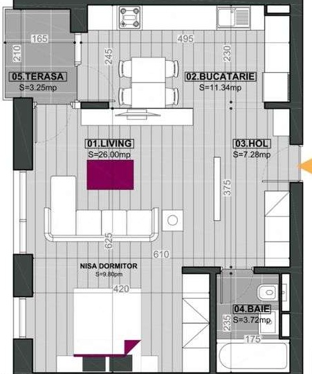 Studio dublu Cloud9 Residence/ Pipera,  incl.parcare subterana