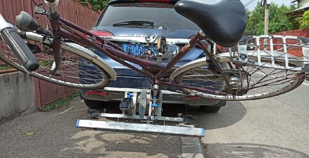 Suport 2 biciclete rapid  si rabatabil pt carlig auto