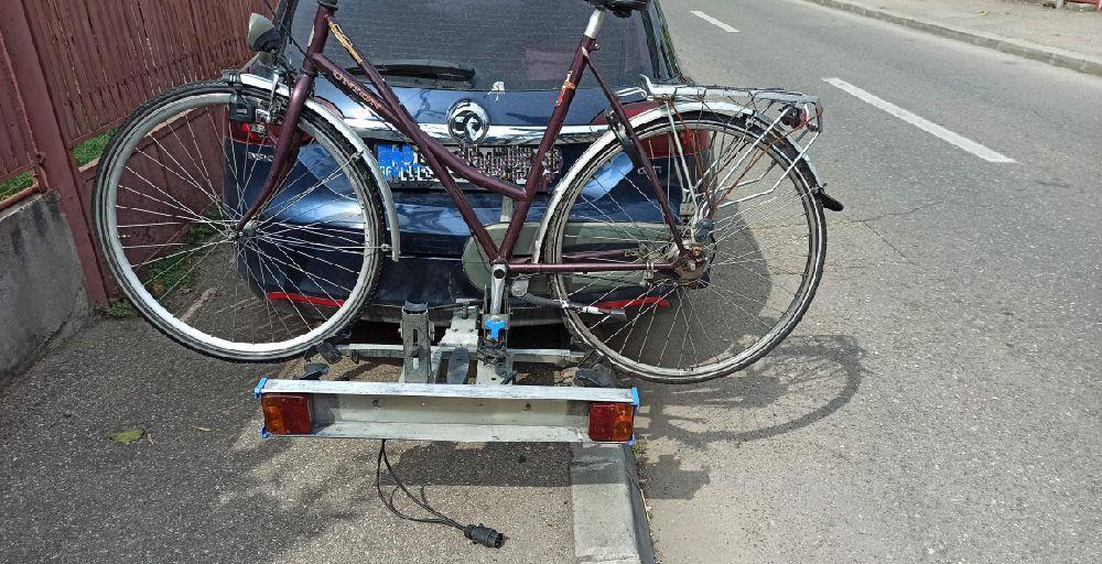 Suport 2 biciclete rapid  si rabatabil pt carlig auto