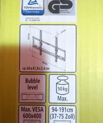 Suport TV LCD / LED, LCD 37-75 inc reglabil, 94 - 191 cm, 50 kg