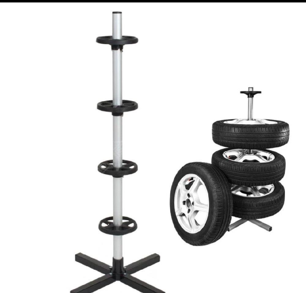 Suport vertical cu husa de protectie, depozitare 4 anvelope, pana la 225 mm latime, Nou!