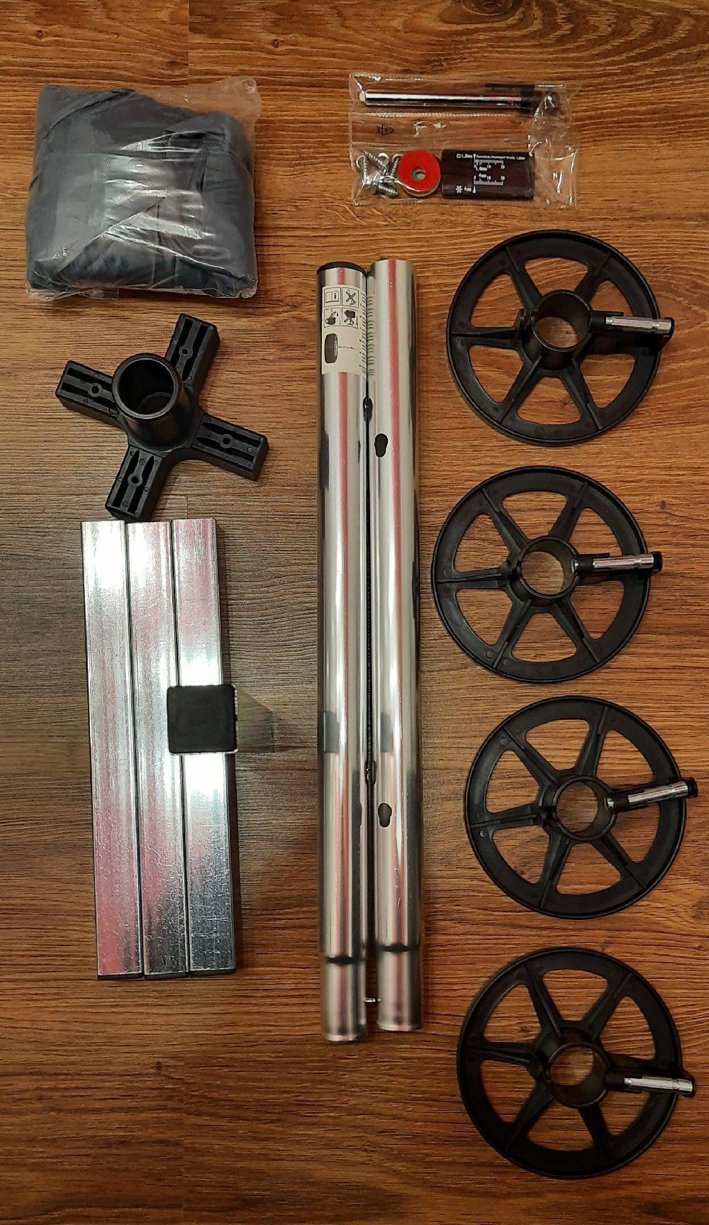 Suport vertical cu husa de protectie, depozitare 4 anvelope, pana la 225 mm latime, Nou!