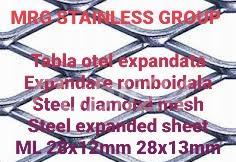Tabla aluminiu lisa striata Diamond Quintett Stucco perforata expandata Teava aluminiu inox cupru