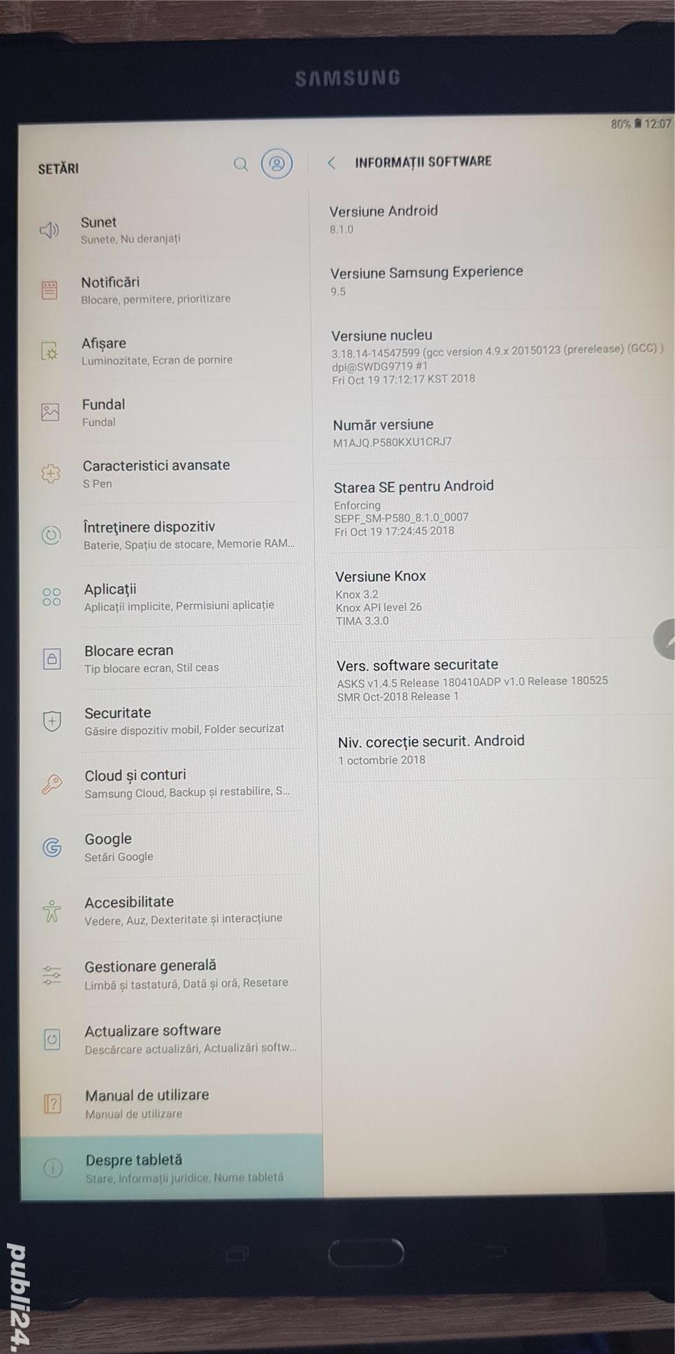 Tableta Samsung Galaxy TAB A6 cu SPEN