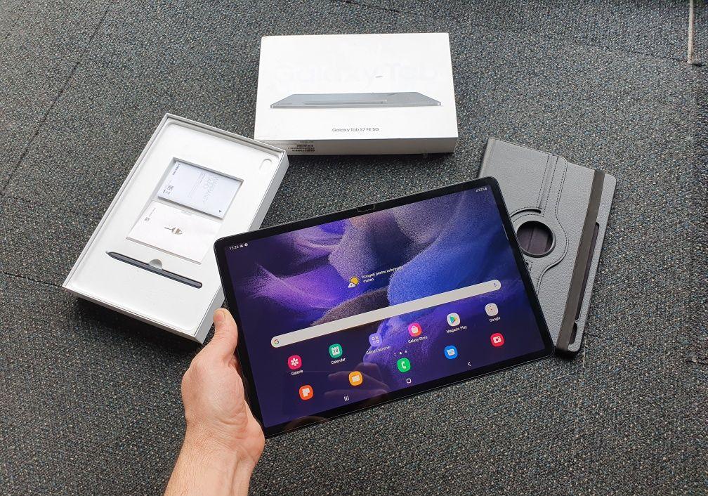 Tableta Samsung Tab S7 FE 5G, 64GB, 4GRAM, S Pen + Husa + GARANȚIE