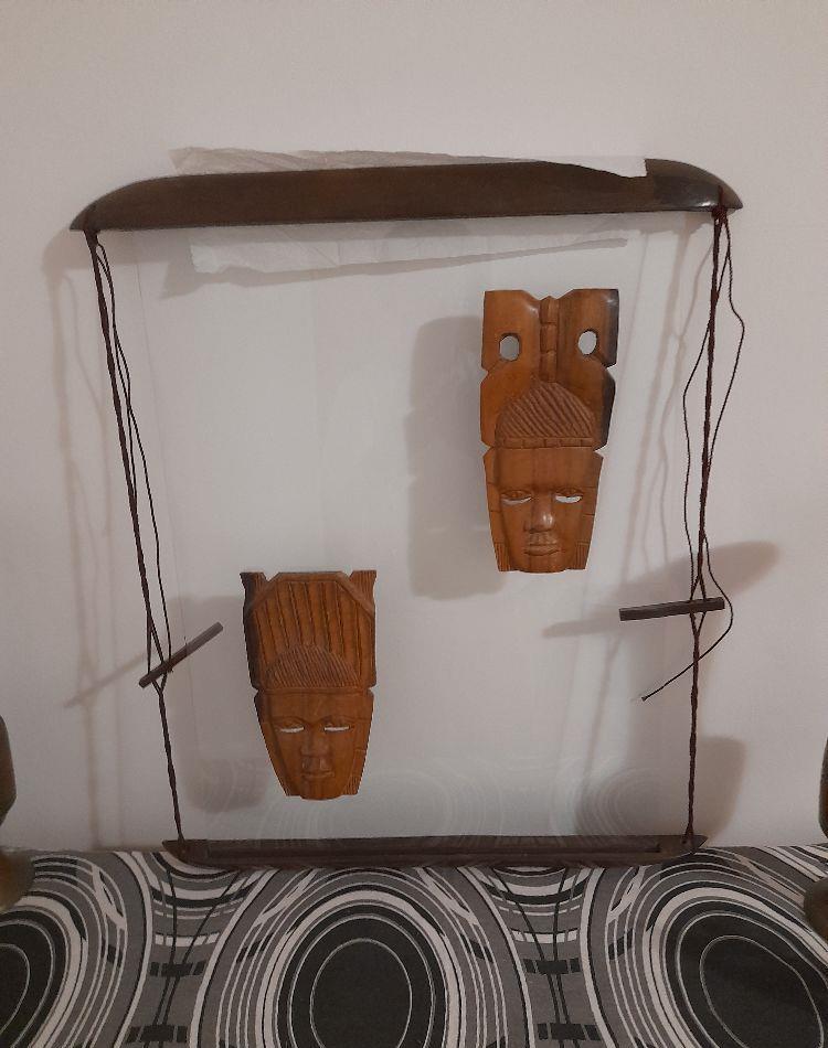 Tablou arta africana pe sticla