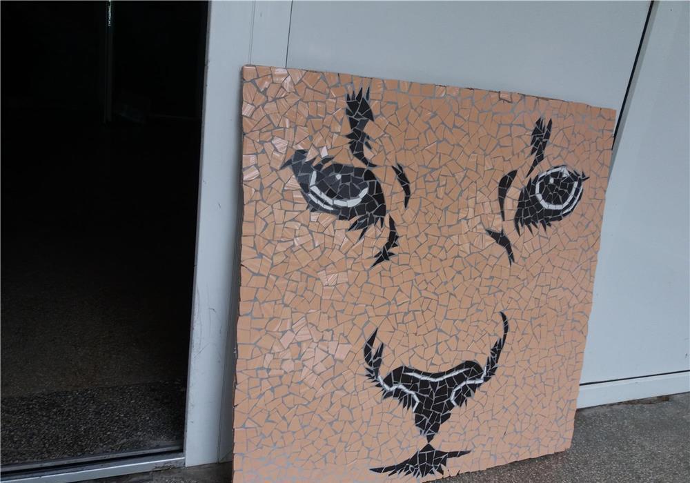 Tablou mozaic ceramica Felina