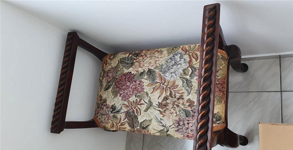 Taburet Scaun stil Rococo lemn