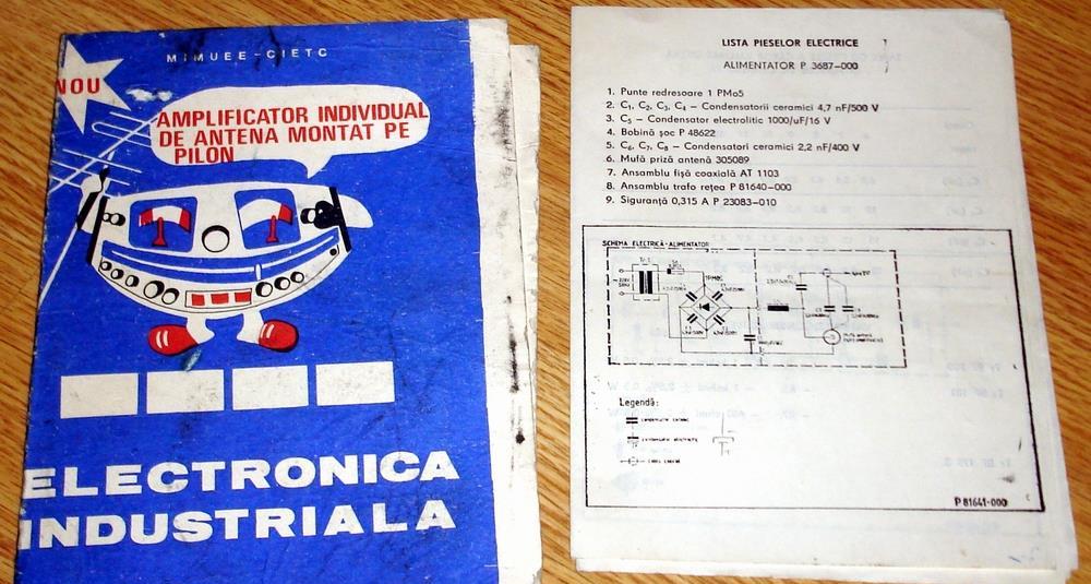 Telecolor Electronica 3007 1985 - schema televizor + amplificator bulgari