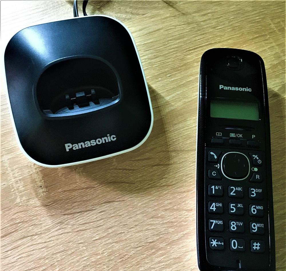 telefon fix panasonic DECT KX-TG1611FXH, Caller ID, negru, black