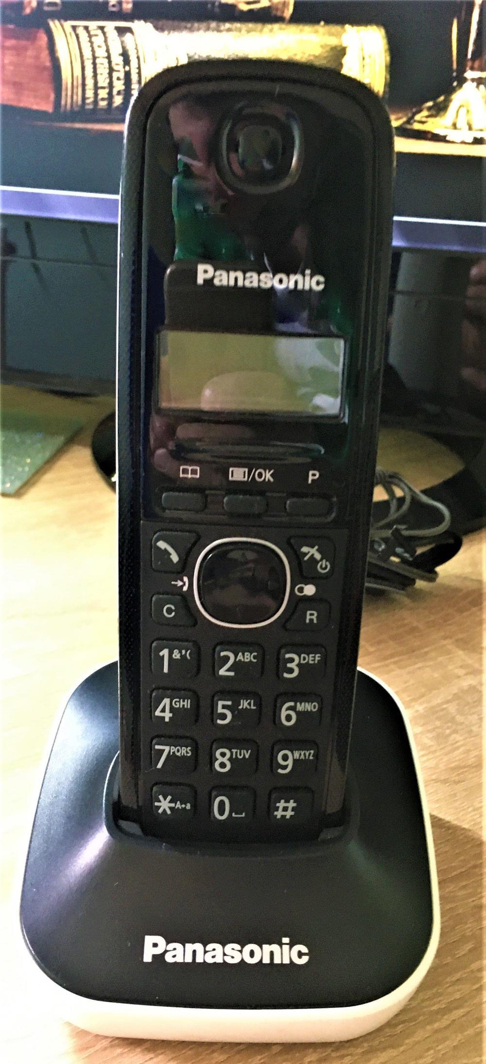 telefon fix panasonic DECT KX-TG1611FXH, Caller ID, negru, black