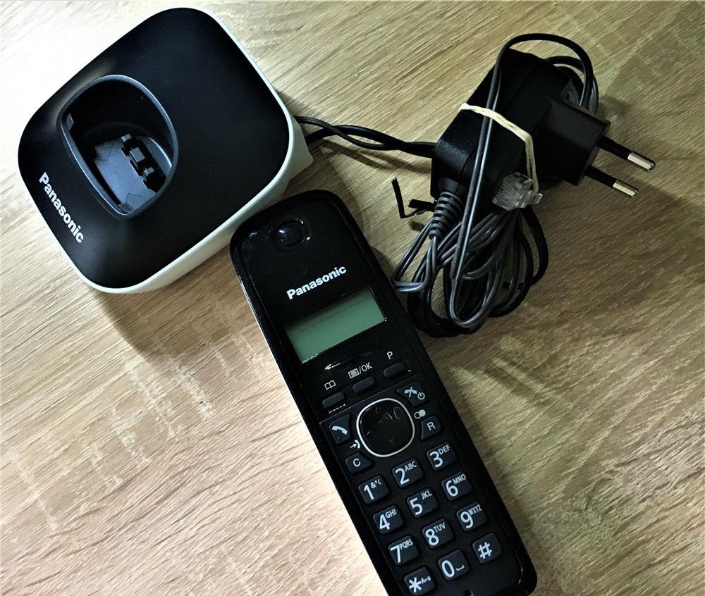 telefon fix panasonic DECT KX-TG1611FXH, Caller ID, negru, black