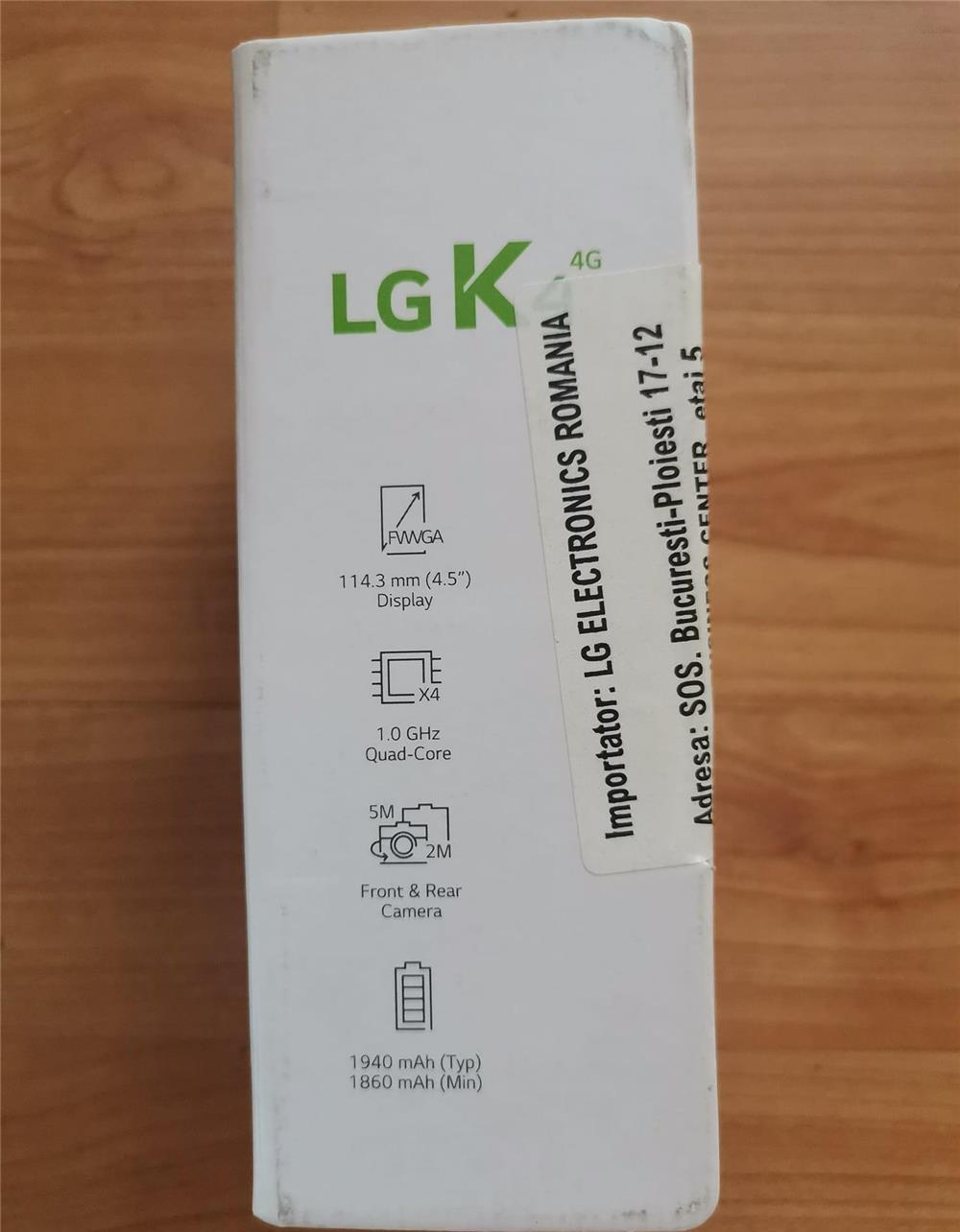 Telefon LG K4, culoare black-blue, NOU, SIGILAT