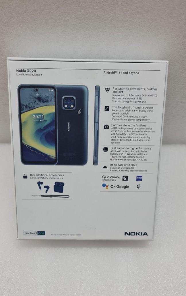 Telefon Nokia XR20, Dual SIM, Rugged, 6GB RAM, 128GB, 5G, Ultra Blue