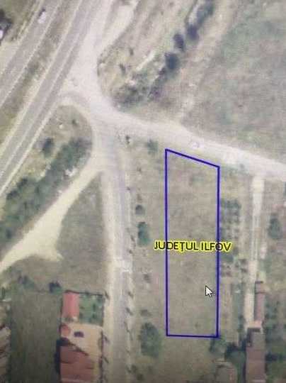 Teren 1600m , intrarea in Rudeni din centura , front stradal 21,6 m,
