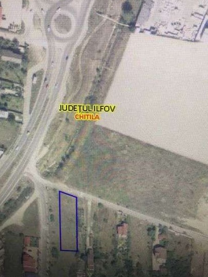 Teren 1600m , intrarea in Rudeni din centura , front stradal 21,6 m,