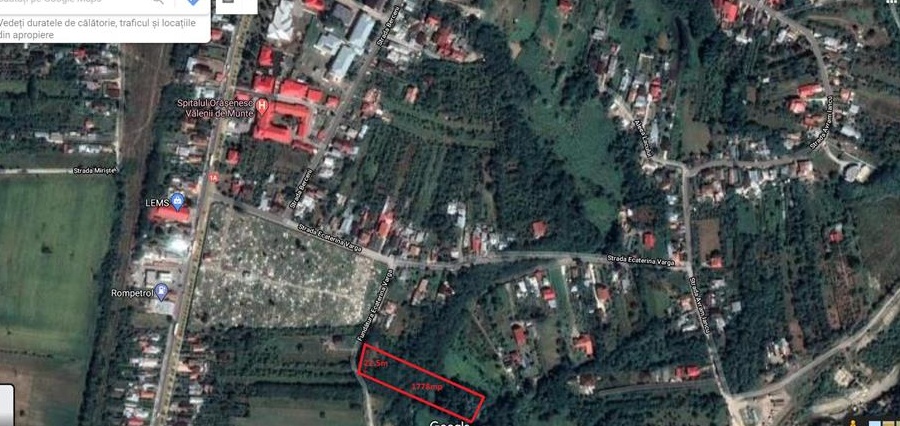 Teren 1778mp Valenii de Munte (200m de la DN1, 29km de la Ploiesti)