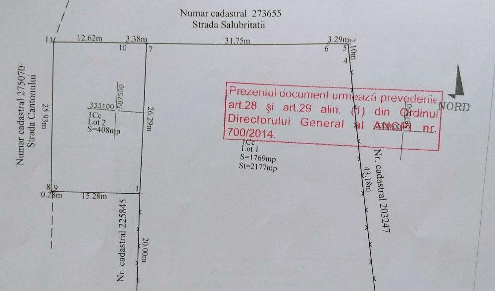 Teren 2177mp str. Salubritatii - Baneasa - Aviatiei