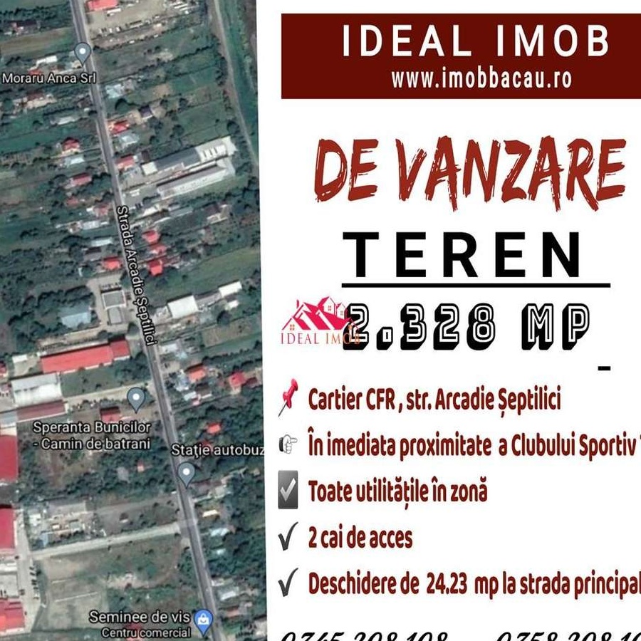 Teren 2328 MP \/ Strada ARCADIE SEPTILICI