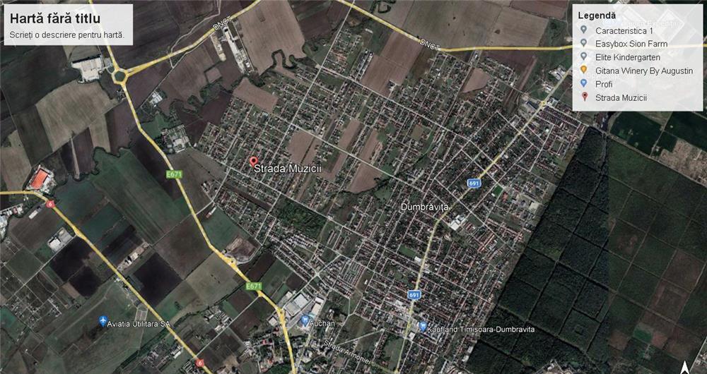 Teren 880 mp cu AC pt duplex- Dumbravita Str. Muzicii