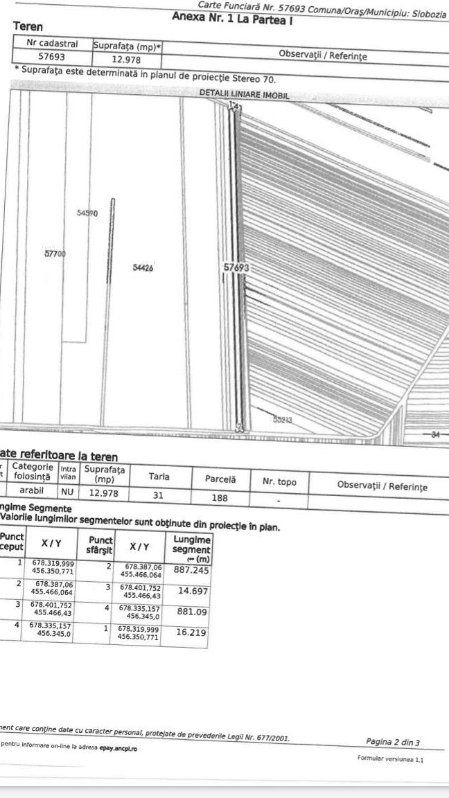 Teren agricol extravilan- jud Vrancea 4.30ha- 0.70   m2
