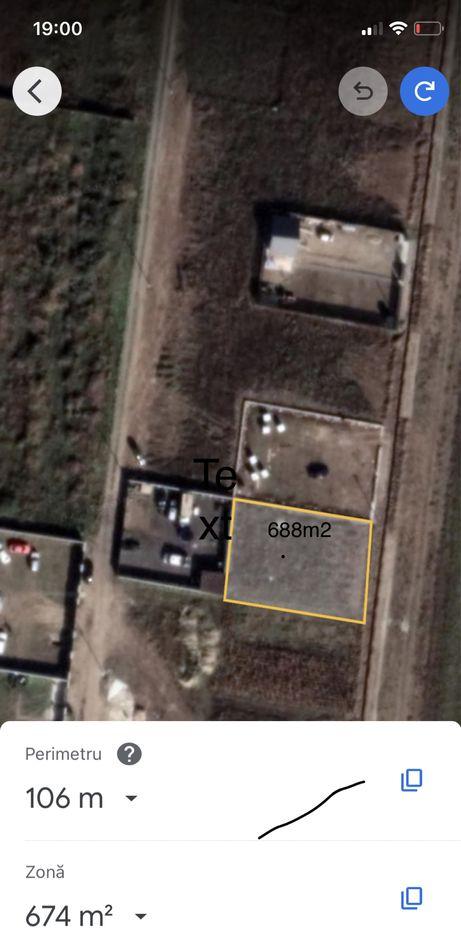 Teren cazasu intravilan 688 m2