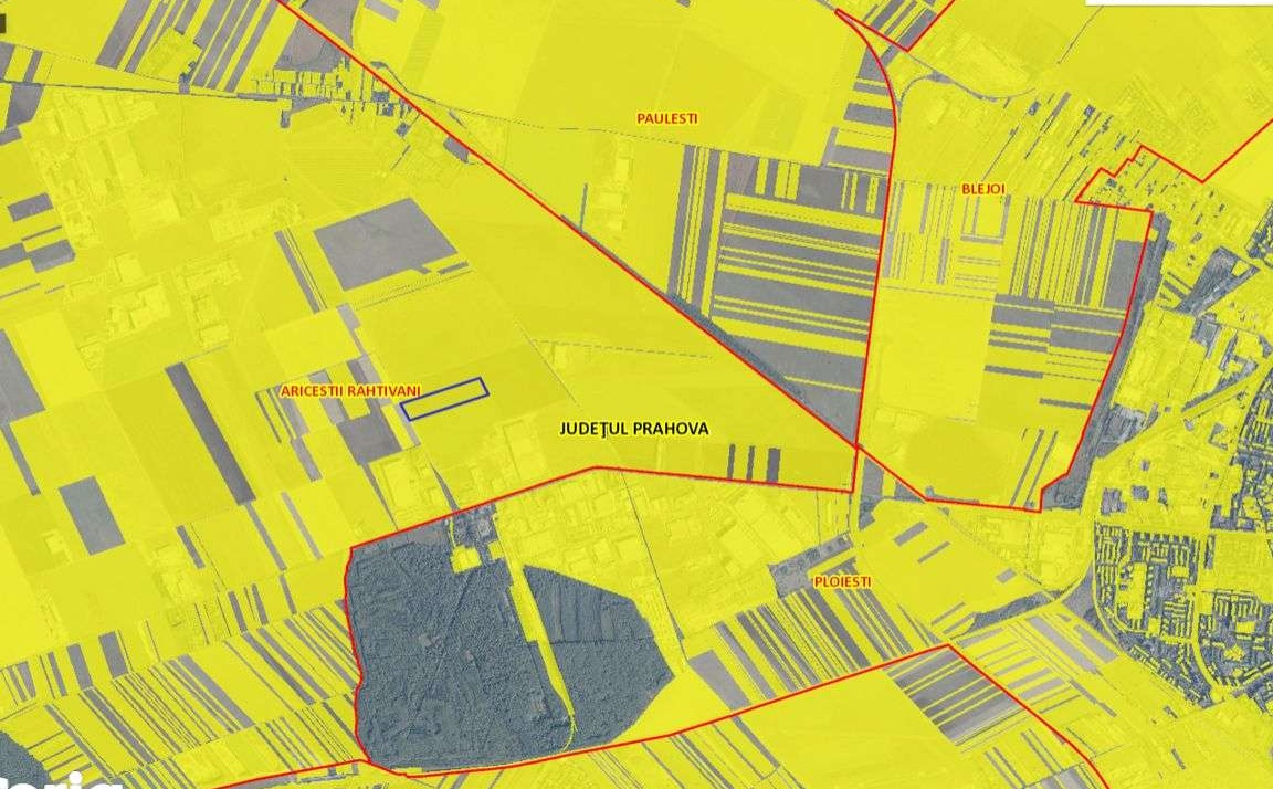 Teren de vanzare 6,8 ha, zona industriala Ploiesti, Aricestii Rahtivan
