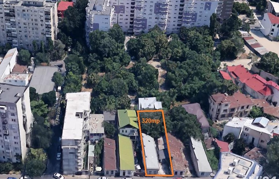Teren de vânzare ultracentral în zona piața victoriei - titulescu/cuza, 319 mp, front stradal 10m.