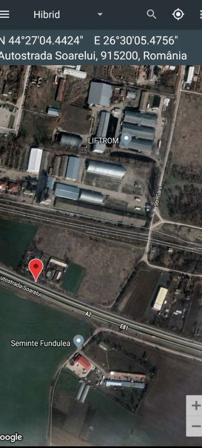 Teren Fundulea schimb langa Autostrada Soarelui