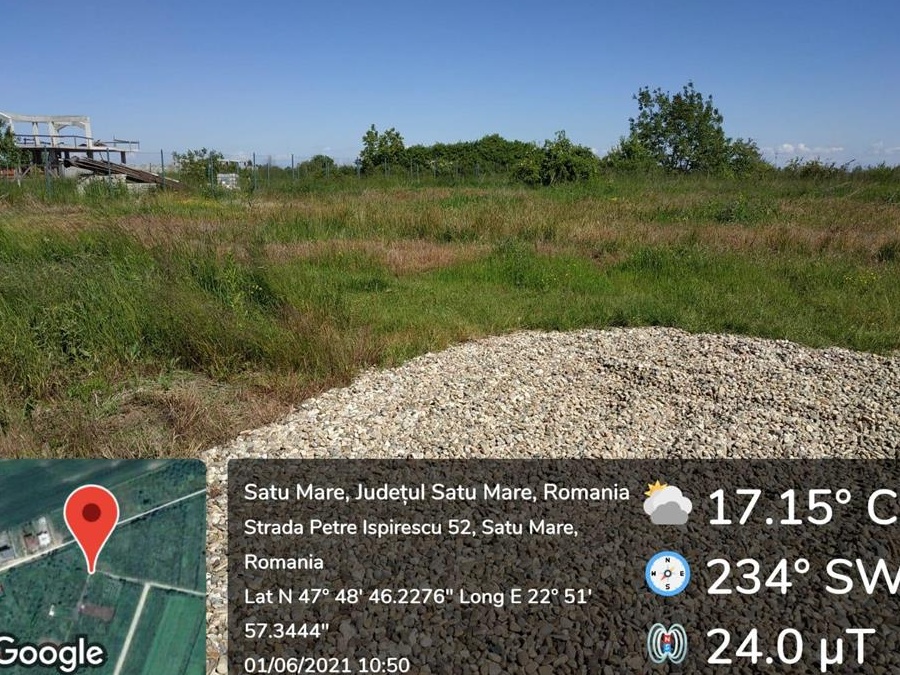 Teren intravilan 625 mp. construibil cu PUZ Satu Mare