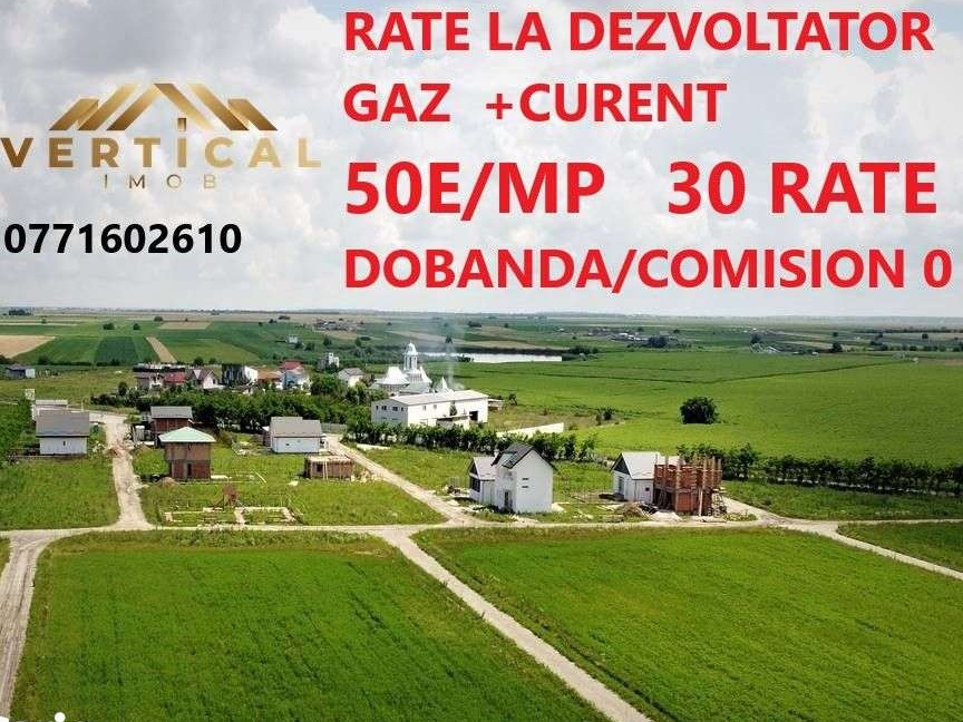 Teren intravilan acum si in rate Berceni gaz+curent