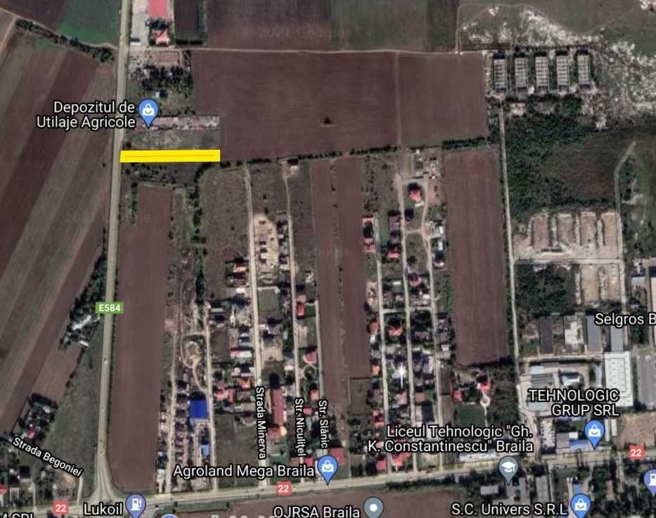 Teren intravilan centura Braila langa Minerva