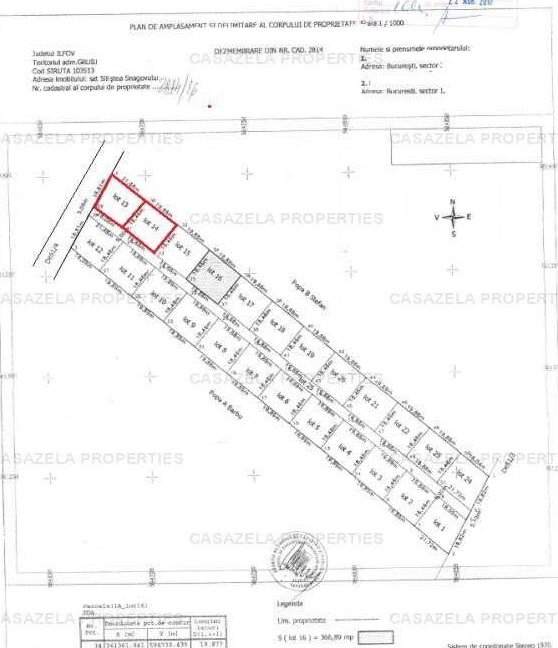 Teren intravilan - curti constructii, Silistea Snagov, Gruiu - 734 mp