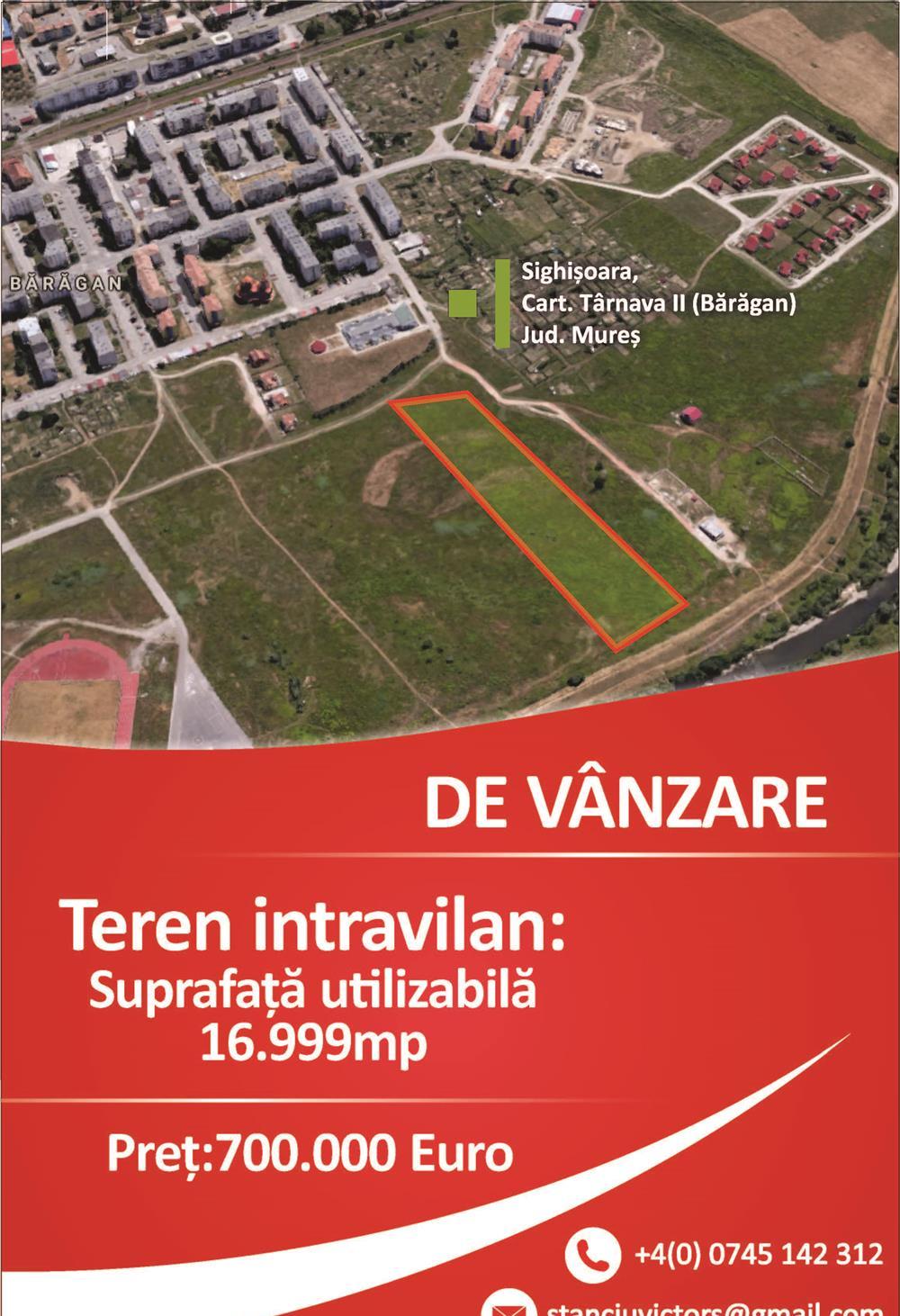 Teren Intravilan Tarnava II - Sighisoara, Jud. Mures