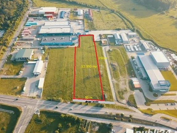 Teren intravilan12.478mp de vanzare sau inchiriere zona industriala sau retail Selgros acces din E58