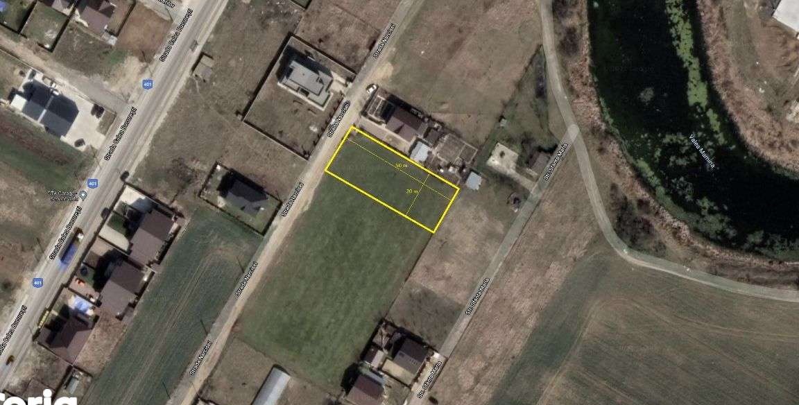 Teren la 50 m de lacul Valea Maminei, cu proiect pentru vila. OCAZIE!